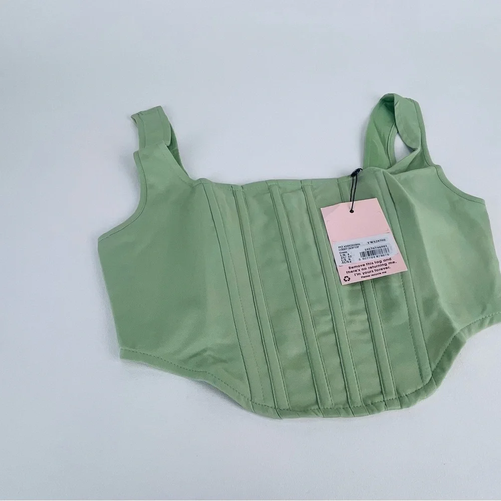 CORSET CROP TOP
Green - Picture 4 of 6